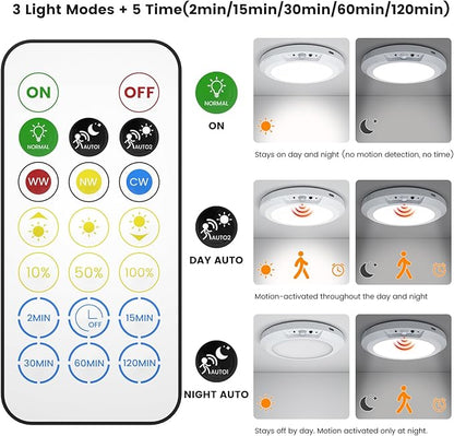 ✨Dimmable rechargeable ceiling light with motion sensor – magnetic & wireless