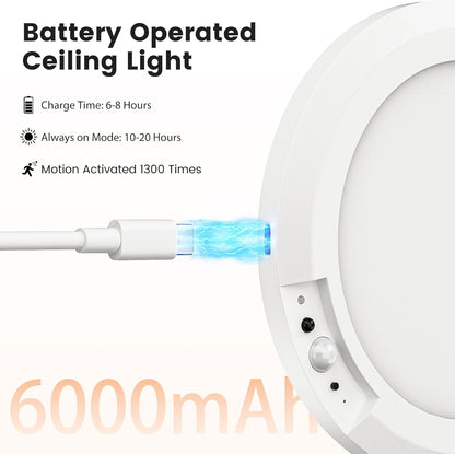 ✨Dimmable rechargeable ceiling light with motion sensor – magnetic & wireless